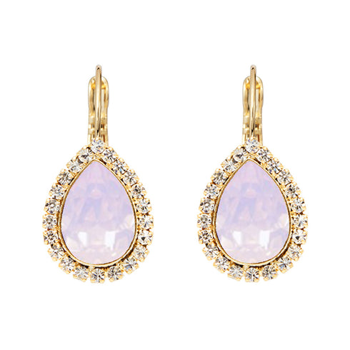 Комплект "Debesu Piliens (Rose Water Opal)" с кристаллами Swarovski™